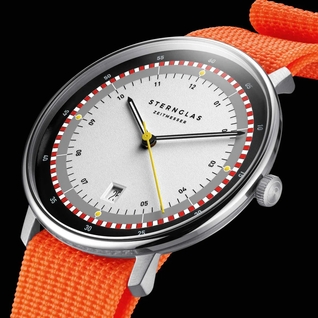 Montre pour homme Sternglas Naos S01-NA01-PR01 • Mouvement à quartz • Verre saphir
