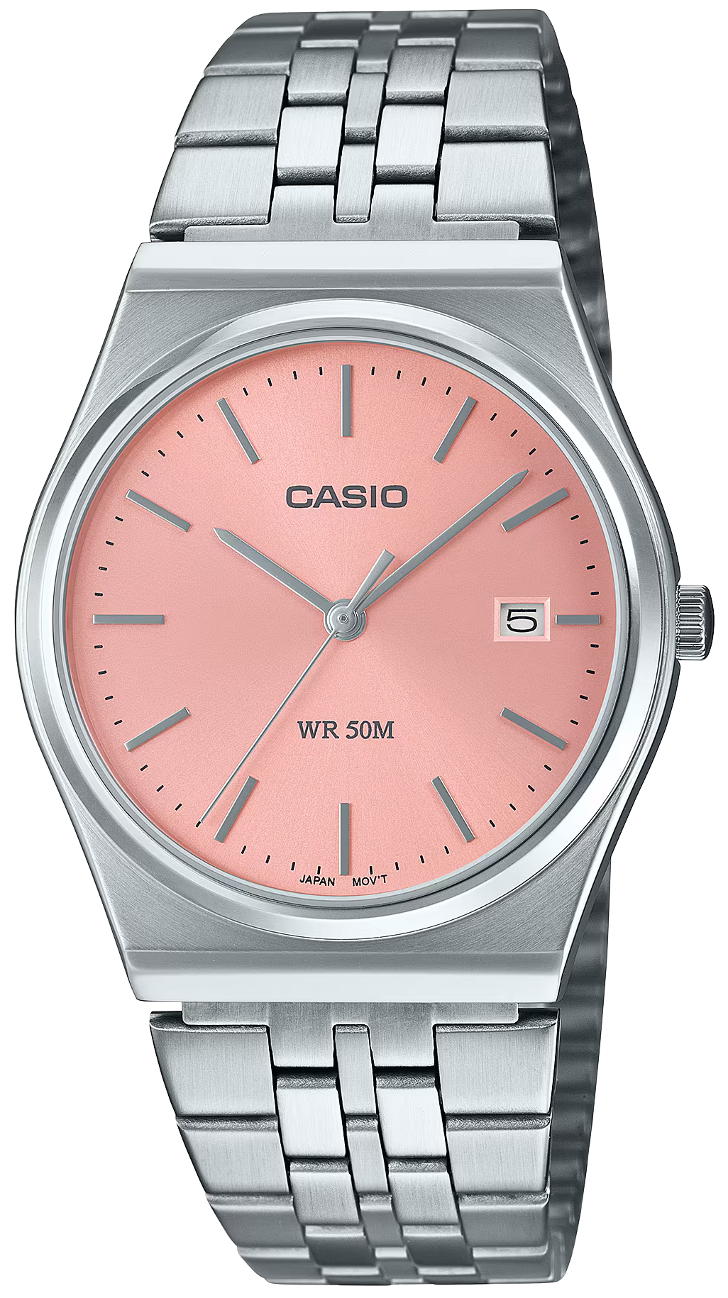 Casio Collection MTP-B145D-4AVEF Herrenuhr • Edles Edelstahl-Design • Roséfarbenes Zifferblatt