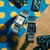 Dwa męskie zegarki na rękę CASIO ze srebrnymi bransoletami ze stali szlachetnej i prostokątnymi tarczami