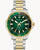 Zegarek męski Bulova Marine Star, dwukolorowa bransoleta ze stali, zielona tarcza, datownik