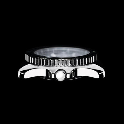 Montre Chris Benz One Midsize CBM-SI-KB-SI pour femme • Verre saphir • 20 bar