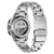 Citizen Herrenarmbanduhr, Rückseite mit sichtbarem Uhrwerk und silbernem Metallband