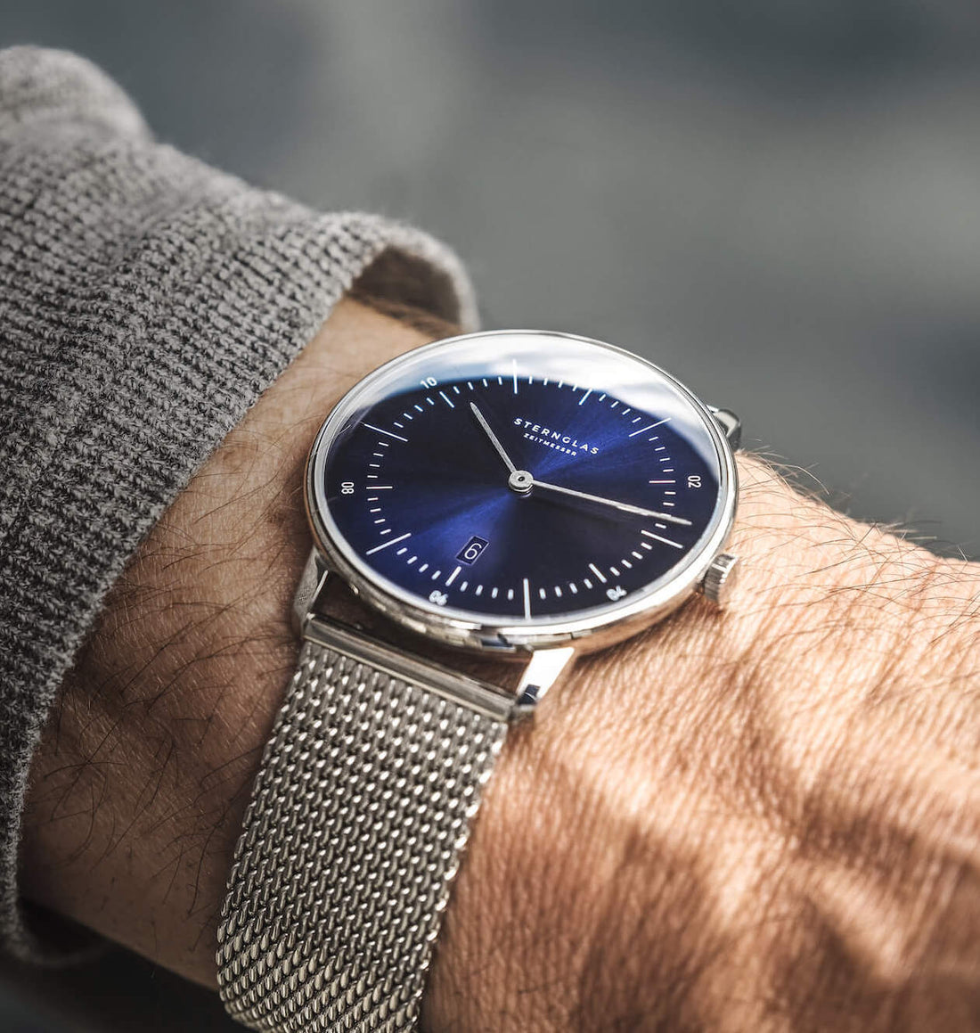 Sternglas Naos S01-NA06-MI04 Men's Watch • Sapphire Glass • Blue