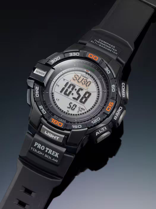 Casio Pro Trek PRG-270-1ER Herren Uhr • Robustes Solar-Uhrwerk • Integrierter Triple Sensor