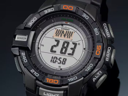 Casio Pro Trek PRG-270-1ER Herren Uhr • Robustes Solar-Uhrwerk • Integrierter Triple Sensor