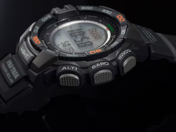Casio Pro Trek PRG-270-1ER Herren Uhr • Robustes Solar-Uhrwerk • Integrierter Triple Sensor