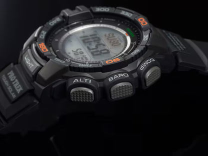 Casio Pro Trek PRG-270-1ER Herren Uhr • Robustes Solar-Uhrwerk • Integrierter Triple Sensor