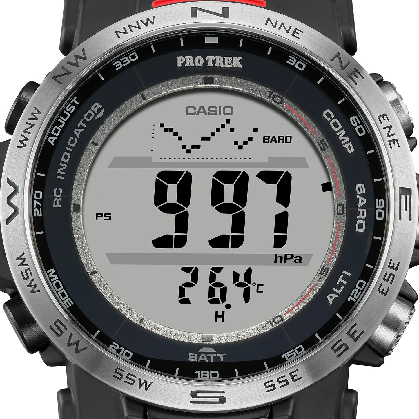Casio Pro Trek PRW-35-1A Herren Uhr • Funk Solar • Triple Sensor