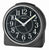 Seiko QHE198K Zegar Stołowy Czarny • Cichy Mechanizm Sweep • Wskazówki Lumibrite