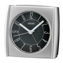Seiko QHE205S Zegar stołowy Srebrny • Płynna wskazówka sekundowa • Funkcja drzemki