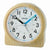 Seiko Alarm Light QHE210B Zegar Stołowy Brązowy • Bezszelestny Mechanizm Sweep • Nocne Podświetlenie LED