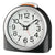 Seiko QHE211K Zegar Stołowy Czarny • Cichy Mechanizm Sweep • Stopniowo Narastający Alarm