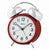Seiko Alarm Metallic QHK063R Zegarek Czerwony • Cichy mechanizm sweep • Wskazówki LumiBrite