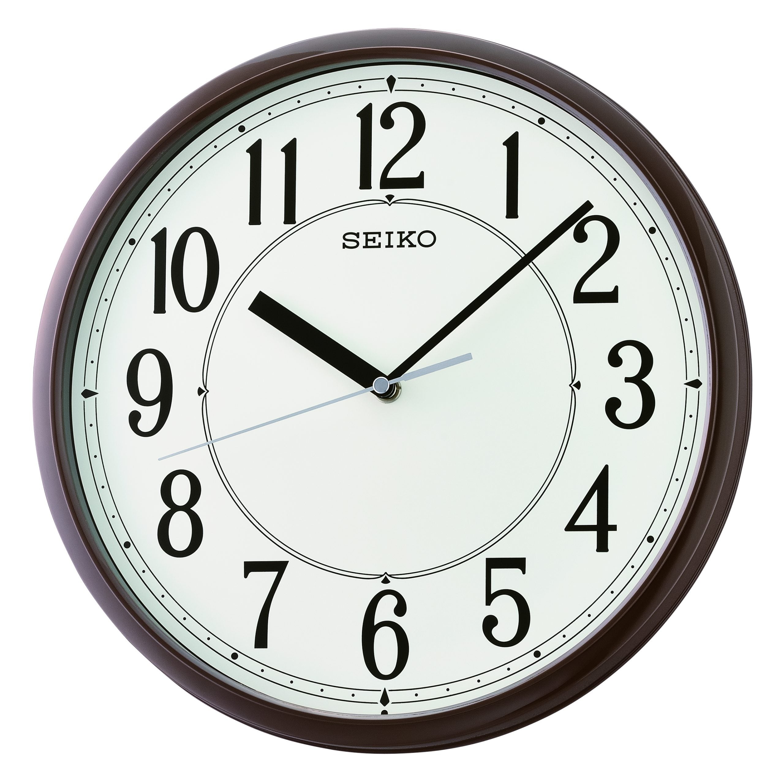 Seiko QXA756B Zegar ścienny • Obudowa z tworzywa sztucznego • Nowoczesny okrągły design
