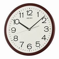 Seiko QXA847B Zegar ścienny Brązowy • Cichy mechanizm Sweep • Klasyczny design