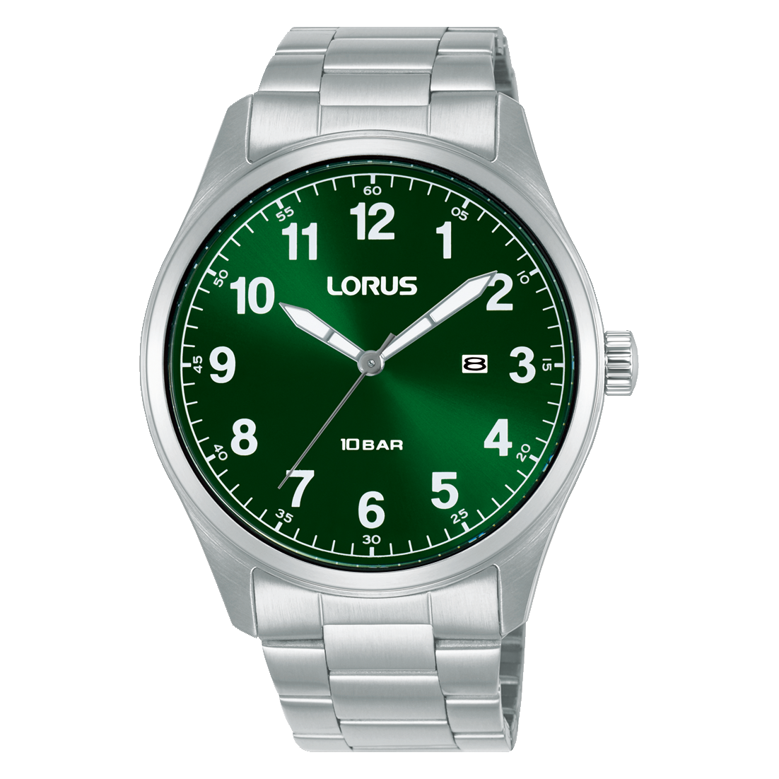 Lorus Sports RH975SX9 Herrenuhr • Dunkelgrünes Sunray-Zifferblatt • 10 bar Wasserdicht