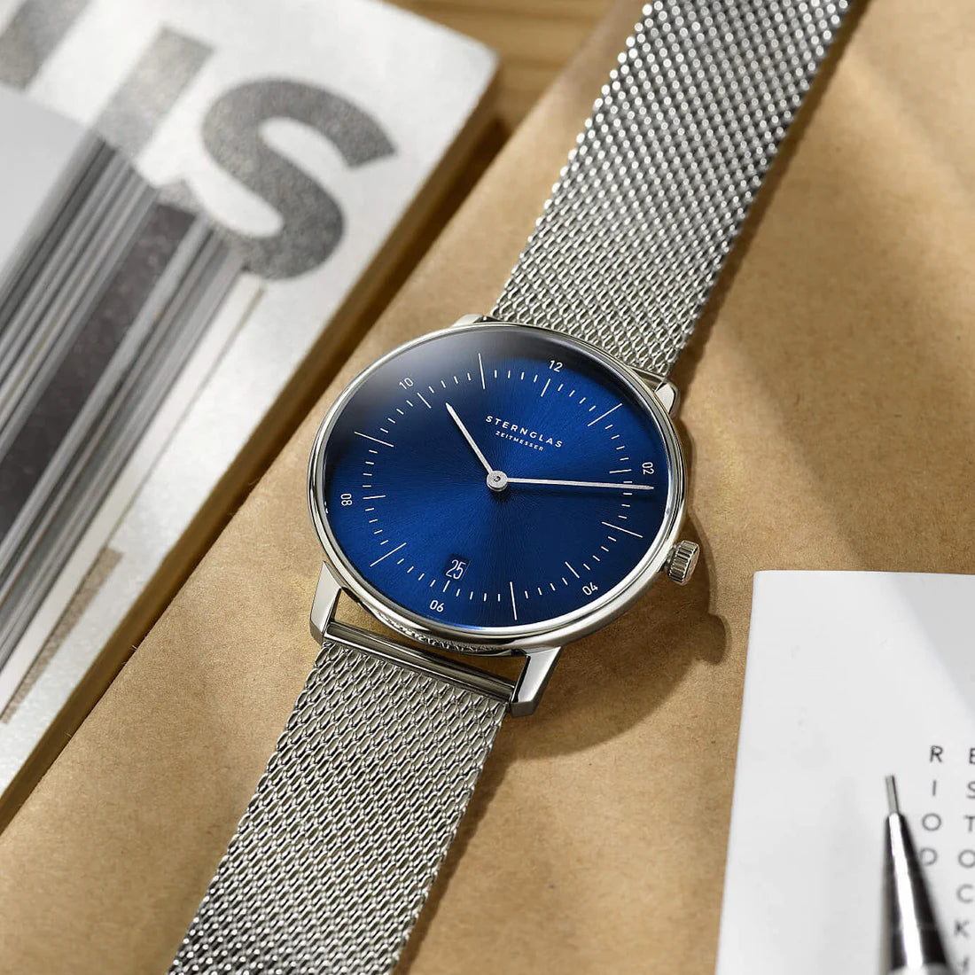 Sternglas Naos S01-NA06-MI04 Men's Watch • Sapphire Glass • Blue