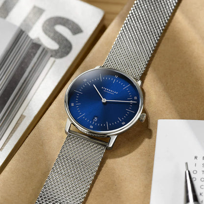 Sternglas Naos S01-NA06-MI04 Men's Watch • Sapphire Glass • Blue