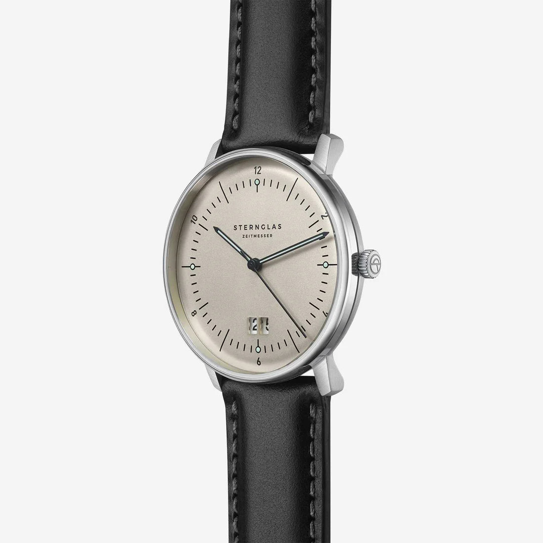 Sternglas S01-NAG26-BR02 Men's Watch • Sapphire Glass • Big Date