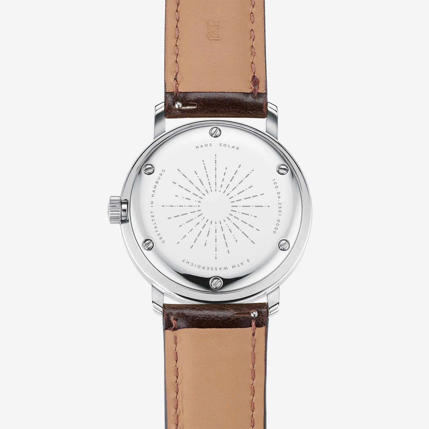 Montre homme Sternglas Naos S01-NS01-BR03 • Solaire • Verre saphir