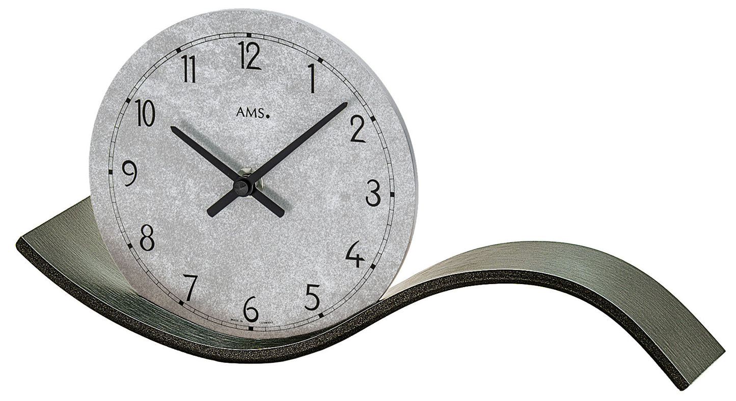 AMS Table Clock 30 cm Metal • Precise Quartz Movement • Modern Design