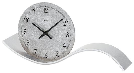 AMS Wooden Table Clock • Modern Design • Precise Quartz Movement