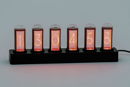 AMS Retro Nixie Tube Table Clock • Six Luminous Digits • Unique Design