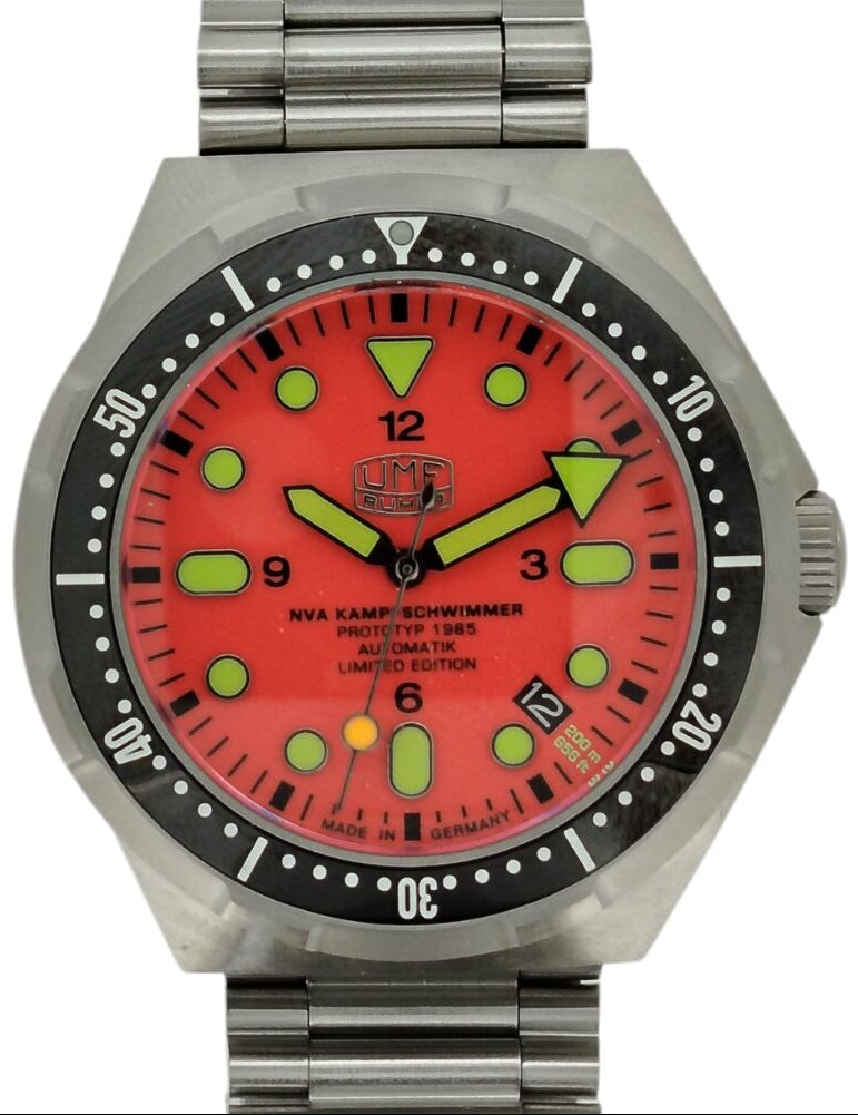 UMF Ruhla NVA Combat Diver 1942M-5 Men's Watch • Automatic • Sapphire Crystal