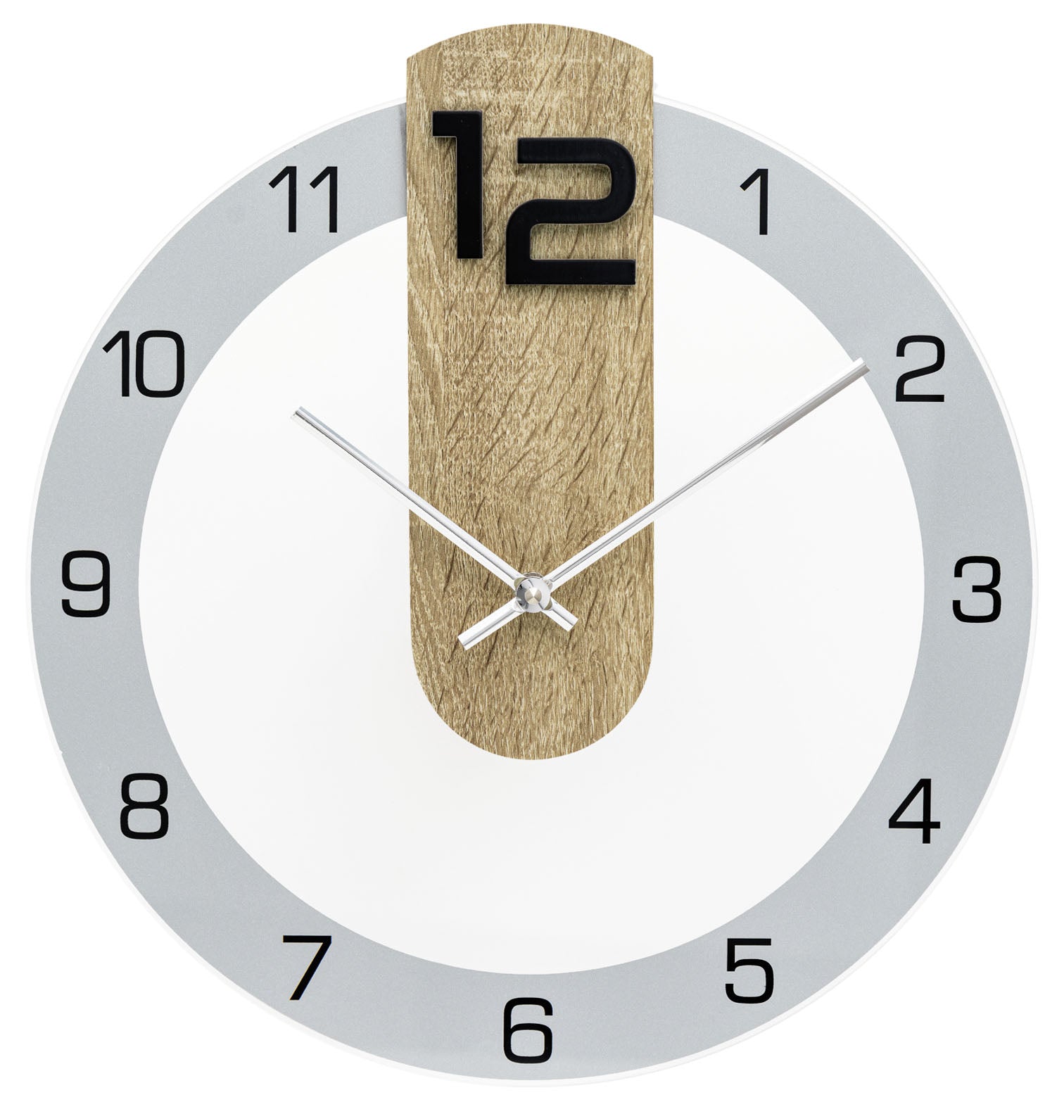 AMS Wanduhr • Präzises Uhrwerk • Stilvolles Design
