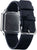 Zegarek Casio Retro z ciemnoniebieskim skórzanym paskiem, srebrną kopertą i wyświetlaczem LCD