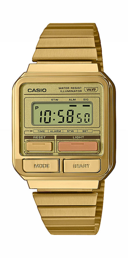 Casio Vintage A120WEG-9A Unisex Uhr • Quarz • Edelstahlarmband
