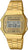 Zegarek Casio Vintage w kolorze złotym z metalową bransoletą, wyświetlaczem cyfrowym i kwadratową kopertą