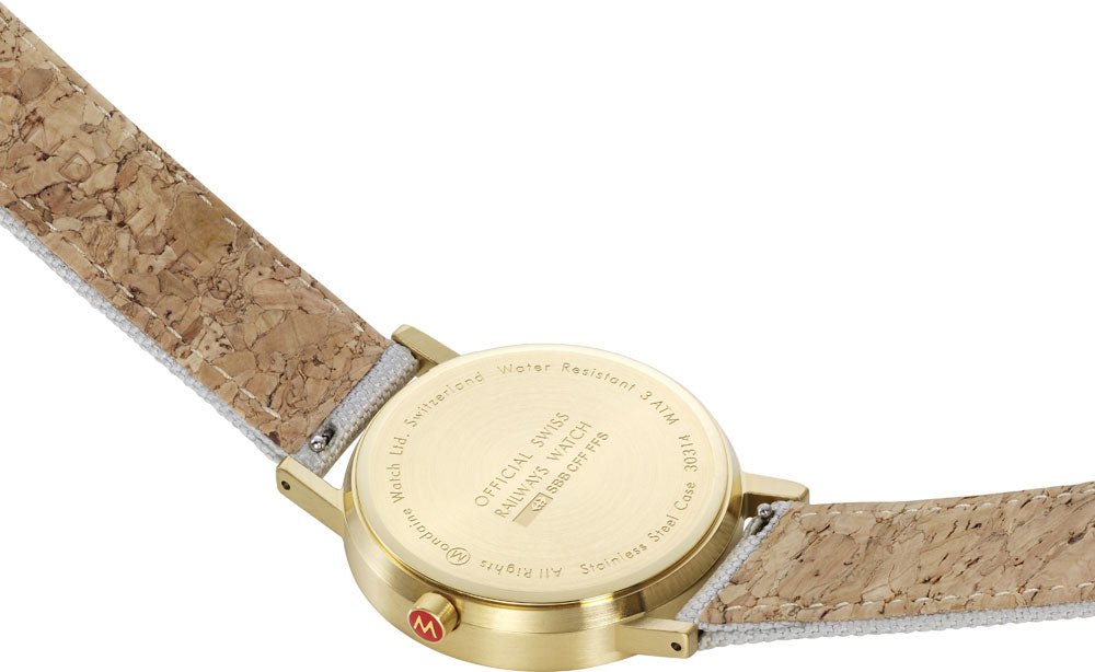 Montre Mondaine Classic A660.30314.11SBBV • Design d'horloge de gare suisse • Mouvement à quartz