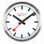 Horloge murale Mondaine 40 cm Ø Aluminium • Design iconique • Mouvement silencieux