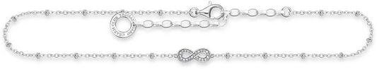 Fußkette Infinity Dots - 925 Sterling Silber