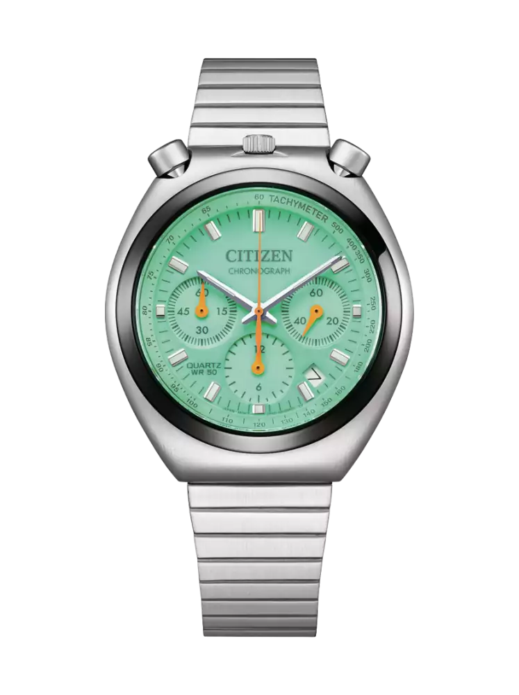 Citizen Analog Chronograph AN3660-73X zegarek męski srebrny • funkcja chronografu • bransoleta stalowa