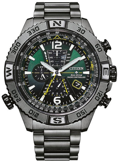 Montre pour homme Citizen Promaster Eco-Drive Navihawk AT8227-56X • Radio-pilotée solaire • Verre saphir
