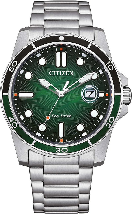Citizen AW1811-82X Men's Watch • Eco-Drive Light Powered • 10 Bar Water Resistant