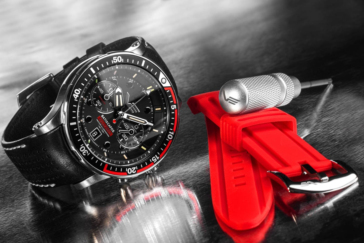 Vostok Europe Batiscafos 6S21-511A771 Herrenuhr • Tritium-Leuchtquellen • 30 ATM