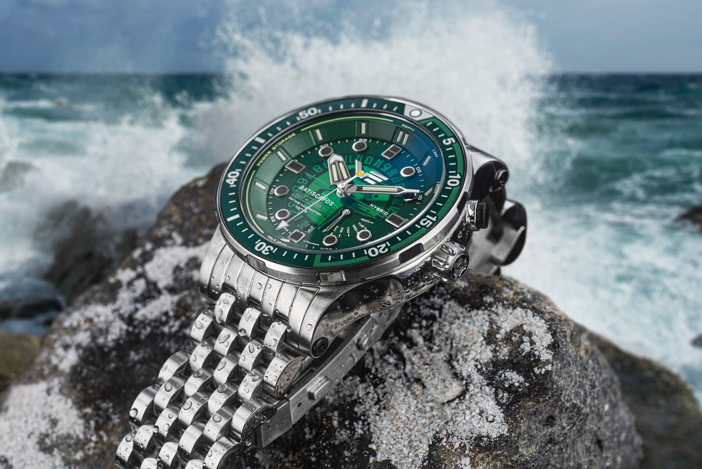Vostok Europe Batiscafos PX84-511A770B Herrenuhr • Tritium-Röhrchen • 30 ATM