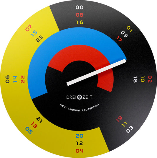 Dreizeit Wall Clock 36x36 cm Wood • Clear Design • Made in Germany