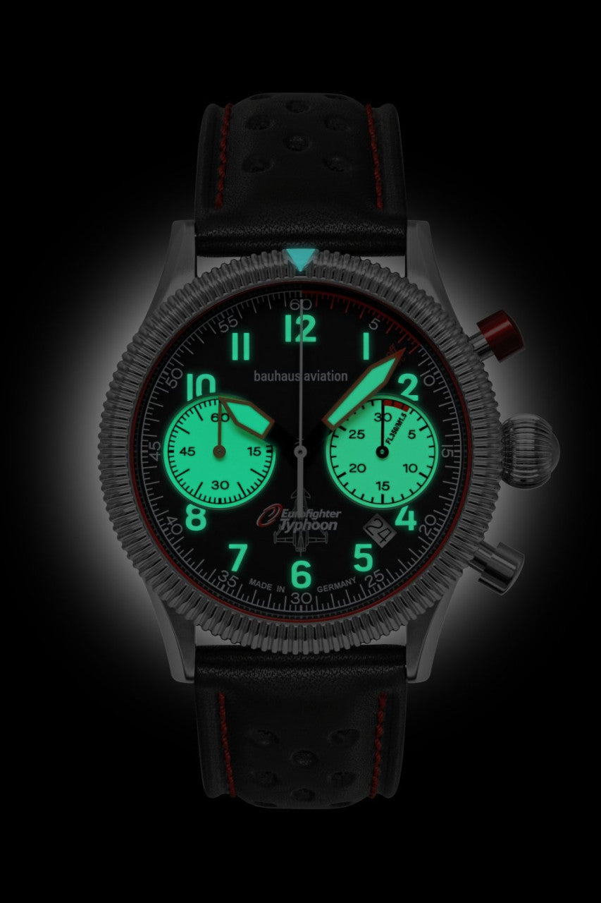 Bauhaus Aviation 2518-2 Herrenuhr • Automatik Chronograph • Made in Germany