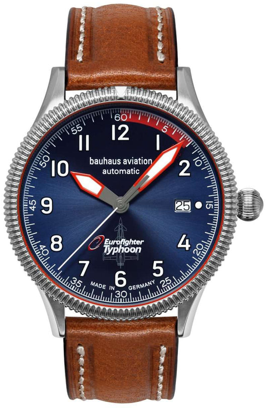 Bauhaus Aviation 2556-3 Herrenuhr • Automatikwerk SW 200 • Saphirglas