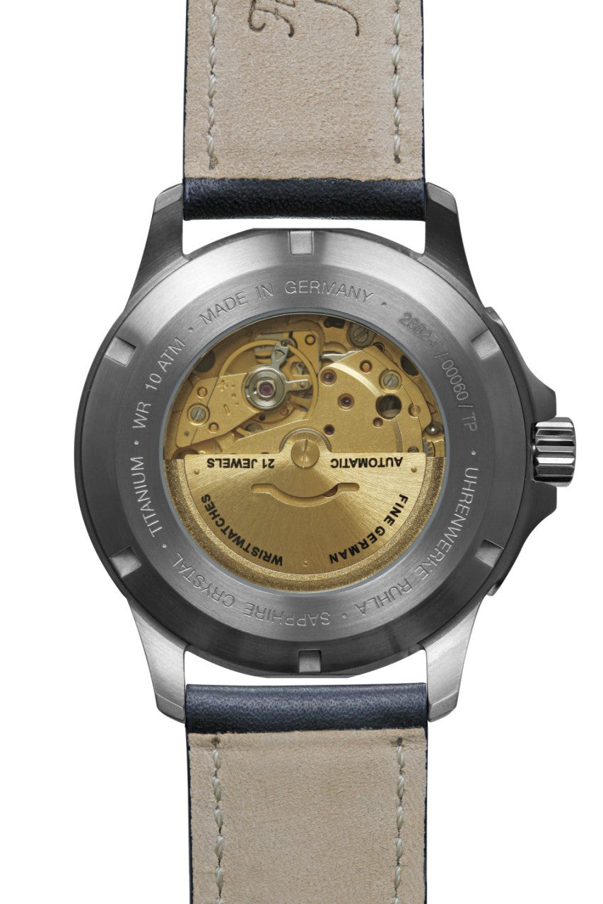 Bauhaus Aviation 2862-1 Herrenuhr • Titangehäuse • Made in Germany