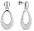 Arctic Pavé Earrings 757-17-05: Elegant silver drops with sparkling crystals - BERING Model: 757-17-05