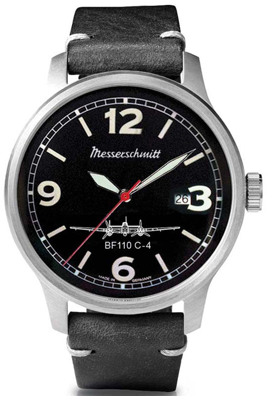 Messerschmitt BF110-ALU-L Men's Watch • Automatic Movement • Stainless Steel Case