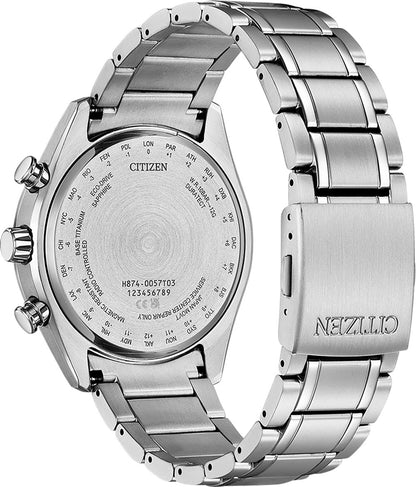 Citizen Tsuki-yomi BY1010-81H Herrenuhr • Eco-Drive Funk-Mondphase • Super Titanium