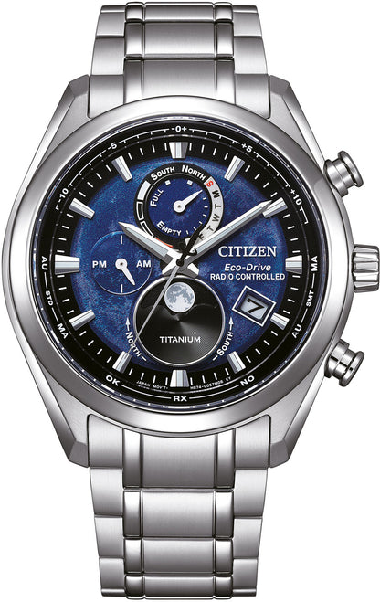 Citizen Tsuki-yomi BY1010-81L Men's Watch • Super Titanium • Moon Phase & Radio Controlled