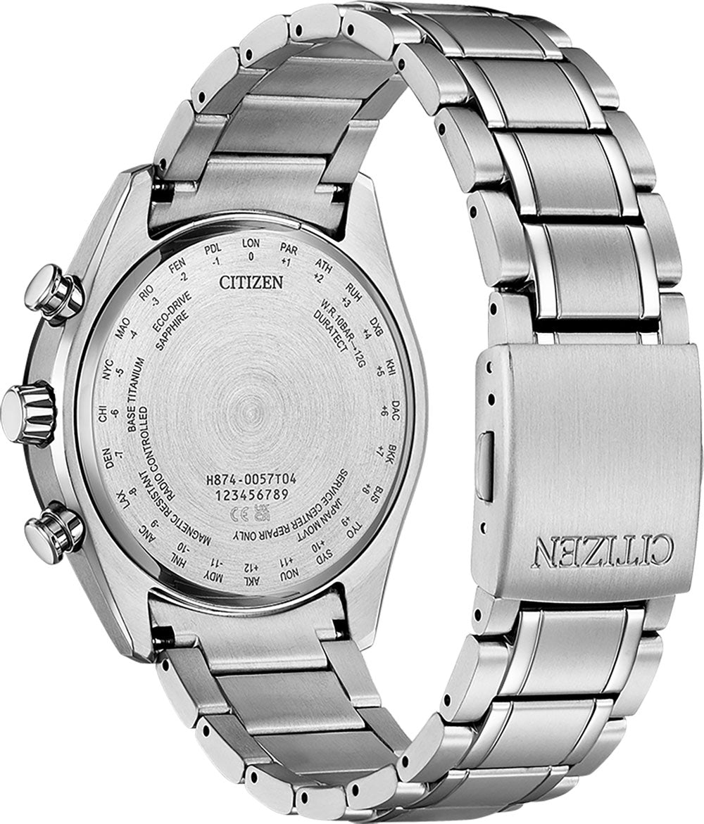 Citizen Tsuki-yomi BY1018-80E Herrenuhr • Eco-Drive Funk-Mondphase • Super Titanium