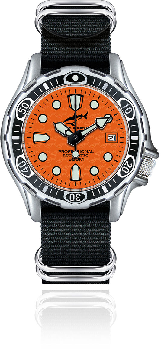 Chris Benz DEEP 500M AUTOMATIC CB-500A-O-NBS Men's Watch • Automatic movement • Shark-proof